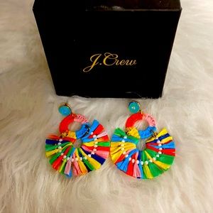 J. Crew raffia earring